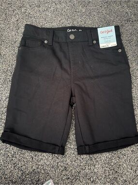 Cat & Jack Black Boys Bermuda Shorts